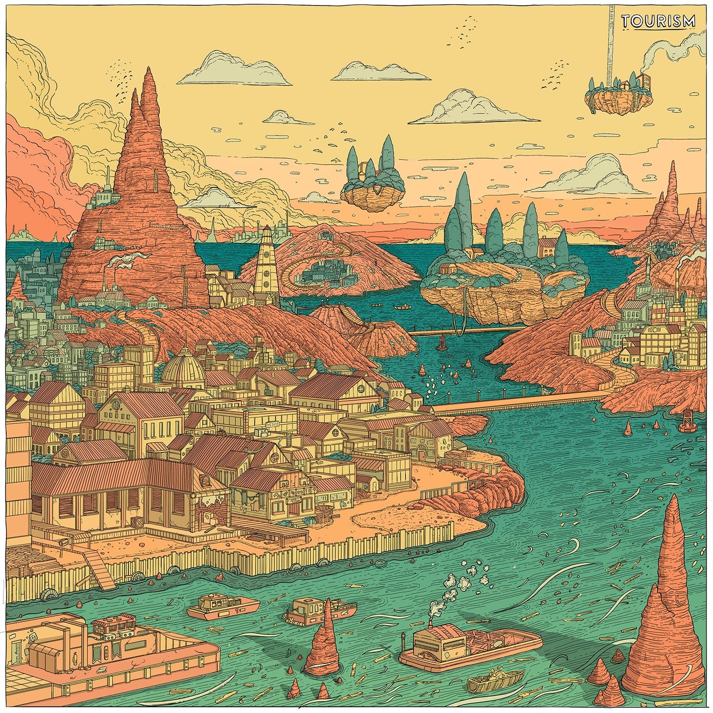 Champagne Colored Cars - "Tourism" - Acrobat Unstable Records