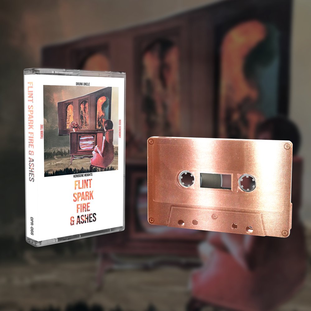 Drunk Uncle/Kerosene Heights/Rose Ceremony/Thorn Tire - "Flint Spark Fire & Ashes" - Acrobat Unstable Records