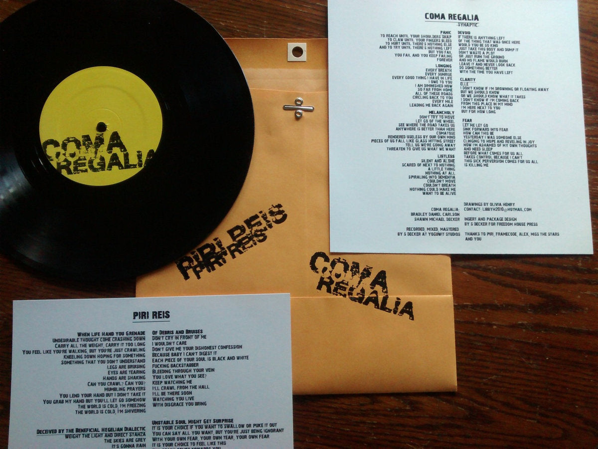 Piri Reis/Coma Regalia - "Split" Black 10"